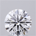 Lab Grown Diamond 1.54 Carats, Round with Ideal Cut, D Color, VS1 Clarity and Certified by IGI