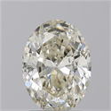 Natural Diamond 2.01 Carats, Oval with  Cut, K Color, VS2 Clarity and Certified by GIA