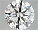 Lab Grown Diamond 3.68 Carats, Round with Ideal Cut, F Color, VVS2 Clarity and Certified by IGI