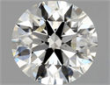 Natural Diamond 0.90 Carats, Round with Excellent Cut, J Color, VS2 Clarity and Certified by GIA