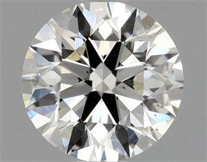 Picture of Natural Diamond 0.90 Carats, Round with Excellent Cut, J Color, VS2 Clarity and Certified by GIA