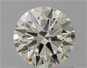 Natural Diamond 0.84 Carats, Round with Excellent Cut, K Color, IF Clarity and Certified by IGI