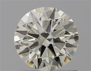 Picture of Natural Diamond 0.84 Carats, Round with Excellent Cut, K Color, IF Clarity and Certified by IGI