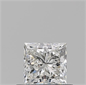 Natural Diamond 0.50 Carats, Princess with  Cut, H Color, VVS1 Clarity and Certified by GIA