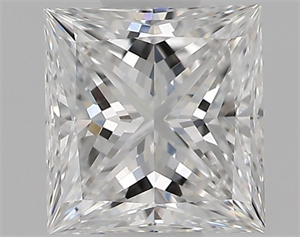 Picture of Natural Diamond 0.52 Carats, Princess with  Cut, D Color, VVS1 Clarity and Certified by GIA