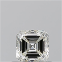 Diamante Natural 0.51 quilates, Asscher , Color J, claridad VVS2 y certificado GIA