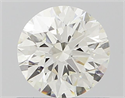 Natural Diamond 0.70 Carats, Round with Excellent Cut, H Color, VVS2 Clarity and Certified by IGI