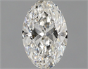 Natural Diamond 0.53 Carats, Oval with  Cut, F Color, VS2 Clarity and Certified by GIA