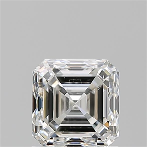 Foto Diamante Natural 1.20 quilates, Asscher , Color G, claridad SI1 y certificado GIA de