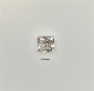Picture of Natural Diamond 0.49 Carats, Princess with  Cut, I Color, VVS2 Clarity and Certified by GIA