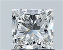 Natural Diamond 1.01 Carats, Princess with  Cut, H Color, VS2 Clarity and Certified by GIA