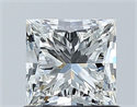 Natural Diamond 1.01 Carats, Princess with  Cut, H Color, VS2 Clarity and Certified by GIA