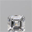 Natural Diamond 0.74 Carats, Asscher with  Cut, E Color, VVS1 Clarity and Certified by GIA