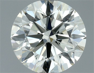Picture of Natural Diamond 0.51 Carats, Round with Excellent Cut, J Color, IF Clarity and Certified by IGI