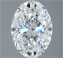 Diamante Natural 5.01 quilates, Ovalado , Color F, claridad SI1 y certificado GIA