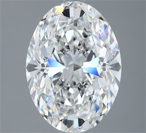 Foto Diamante Natural 5.01 quilates, Ovalado , Color F, claridad SI1 y certificado GIA de