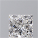 Natural Diamond 1.25 Carats, Princess with  Cut, D Color, VS2 Clarity and Certified by GIA