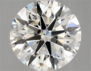 Picture of Natural Diamond 0.90 Carats, Round with Excellent Cut, H Color, SI1 Clarity and Certified by GIA