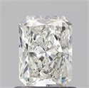 Natural Diamond 0.81 Carats, Radiant with  Cut, H Color, SI1 Clarity and Certified by GIA
