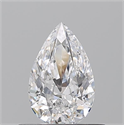 Natural Diamond 0.50 Carats, Pear with  Cut, E Color, SI1 Clarity and Certified by GIA