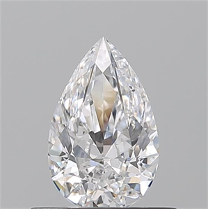 Picture of Natural Diamond 0.50 Carats, Pear with  Cut, E Color, SI1 Clarity and Certified by GIA
