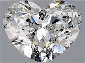 Picture of Natural Diamond 1.01 Carats, Heart with  Cut, F Color, SI2 Clarity and Certified by HRD