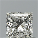 Diamante Natural 0.53 quilates, Princesa , Color H, claridad VVS1 y certificado IGI