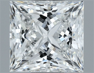 Foto Diamante Natural 0.92 quilates, Princesa , Color F, claridad VVS2 y certificado GIA de