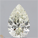 Natural Diamond 2.00 Carats, Pear with  Cut, N Color, SI2 Clarity and Certified by GIA