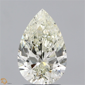 Picture of Natural Diamond 2.00 Carats, Pear with  Cut, N Color, SI2 Clarity and Certified by GIA