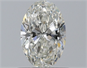 Natural Diamond 0.72 Carats, Oval with  Cut, I Color, VVS1 Clarity and Certified by GIA