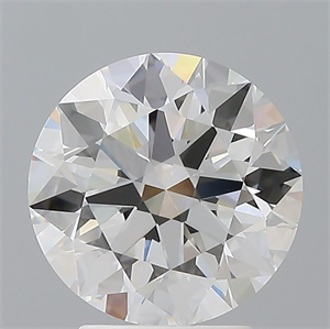 Picture of Lab Grown Diamond 3.10 Carats, Round with Ideal Cut, E Color, VVS2 Clarity and Certified by IGI