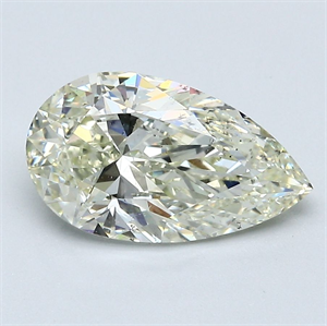 Picture of Natural Diamond 2.01 Carats, Pear with  Cut, L Color, SI1 Clarity and Certified by GIA