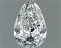 Diamante Natural 0.50 quilates, De pera , Color J, claridad SI1 y certificado GIA