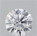 Natural Diamond 0.70 Carats, Round with Excellent Cut, D Color, VVS2 Clarity and Certified by GIA