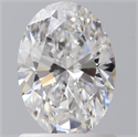 Natural Diamond 1.00 Carats, Oval with  Cut, E Color, VS2 Clarity and Certified by GIA
