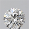 Natural Diamond 0.50 Carats, Round with Excellent Cut, H Color, VVS2 Clarity and Certified by GIA