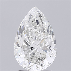 Foto Diamante Natural 2.00 quilates, De pera , Color G, claridad SI2 y certificado GIA de