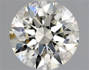 Picture of Natural Diamond 1.01 Carats, Round with Excellent Cut, K Color, VVS2 Clarity and Certified by GIA