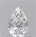 Natural Diamond 0.70 Carats, Pear with  Cut, F Color, IF Clarity and Certified by GIA