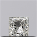Natural Diamond 0.23 Carats, Princess with  Cut, F Color, VVS1 Clarity and Certified by GIA