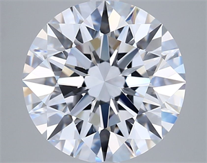 Picture of Lab Grown Diamond 5.19 Carats, Round with Excellent Cut, F Color, VVS1 Clarity and Certified by GIA