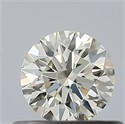 Natural Diamond 0.41 Carats, Round with Excellent Cut, J Color, VVS2 Clarity and Certified by IGI