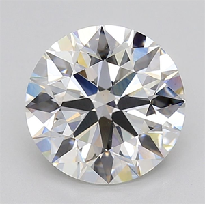 Picture of Lab Grown Diamond 4.00 Carats, Round with Excellent Cut, E Color, VS1 Clarity and Certified by IGI
