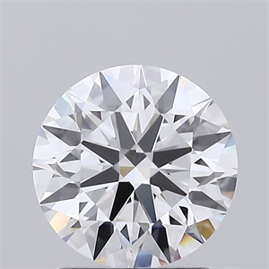 Picture of Lab Grown Diamond 1.51 Carats, Round with Ideal Cut, D Color, VVS2 Clarity and Certified by IGI