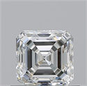 Natural Diamond 0.70 Carats, Asscher with  Cut, I Color, VS2 Clarity and Certified by GIA