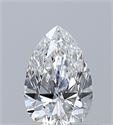 Diamante Natural 0.33 quilates, De pera , Color F, claridad VVS2 y certificado GIA