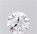 Lab Grown Diamond 1.09 Carats, Round with Ideal Cut, E Color, VVS1 Clarity and Certified by IGI