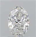 Natural Diamond 1.01 Carats, Oval with  Cut, G Color, SI2 Clarity and Certified by GIA