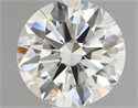 Natural Diamond 0.70 Carats, Round with Excellent Cut, K Color, VVS2 Clarity and Certified by GIA